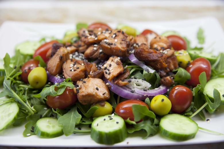 Salmon Arugula Salad